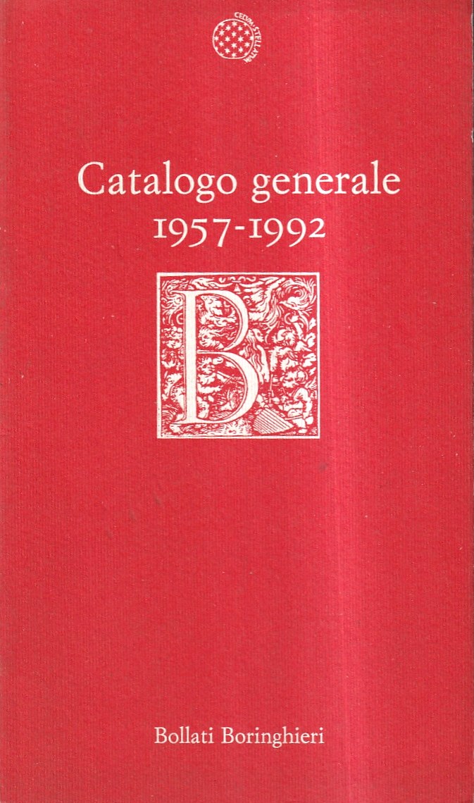 Catalogo generale (Bollati Boringhieri) 1957-1992