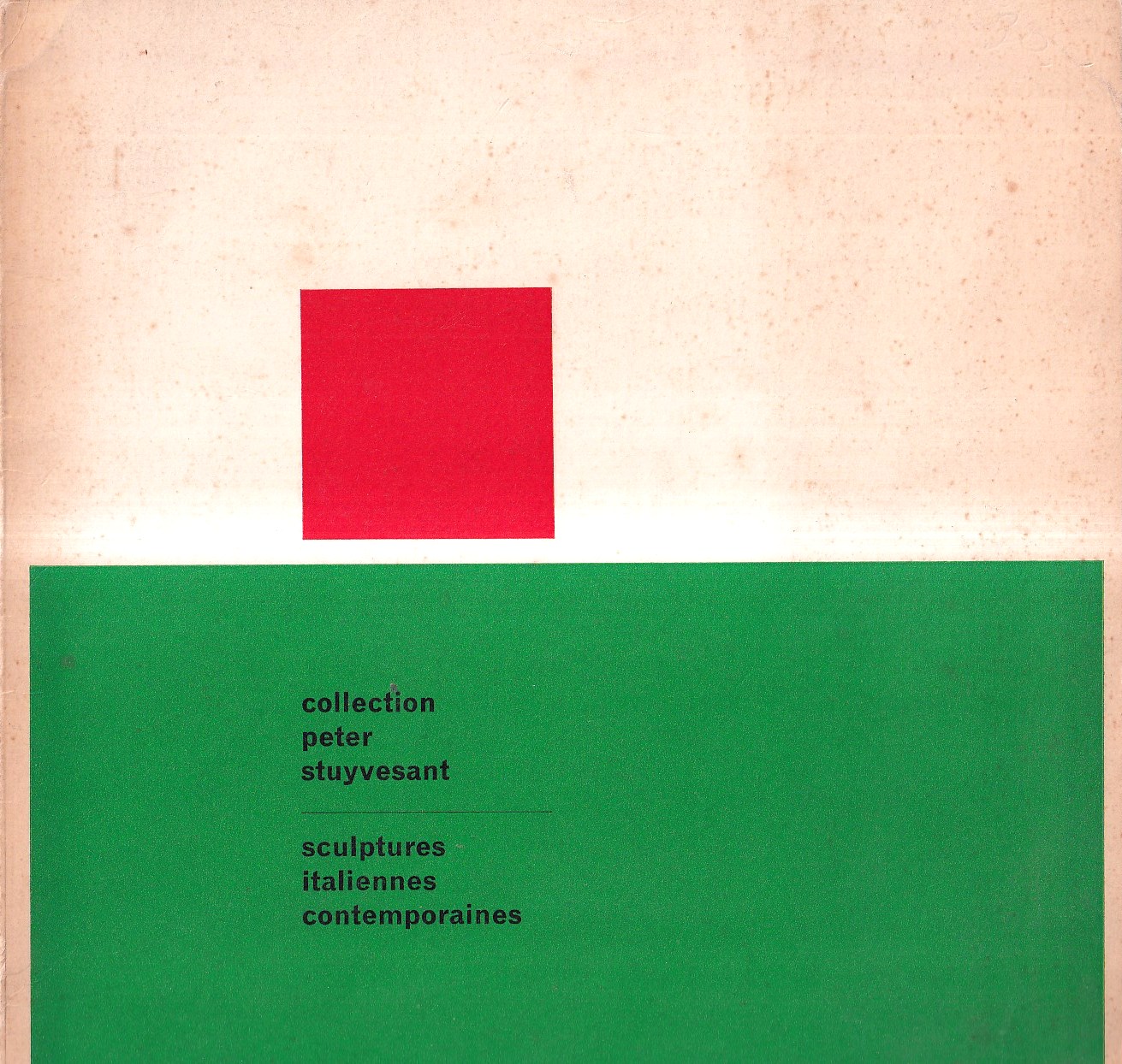 Collection Peter Stuyvesant. Sculptures italiennes contemporaines