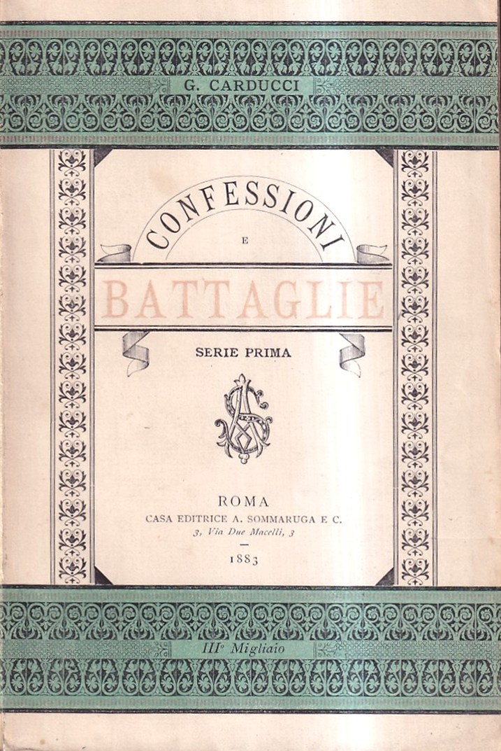 Confessioni e battaglie. Serie prima