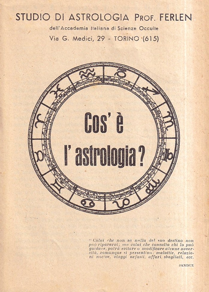 Cos'è l'astrologia? (opuscolo con volantini allegati)