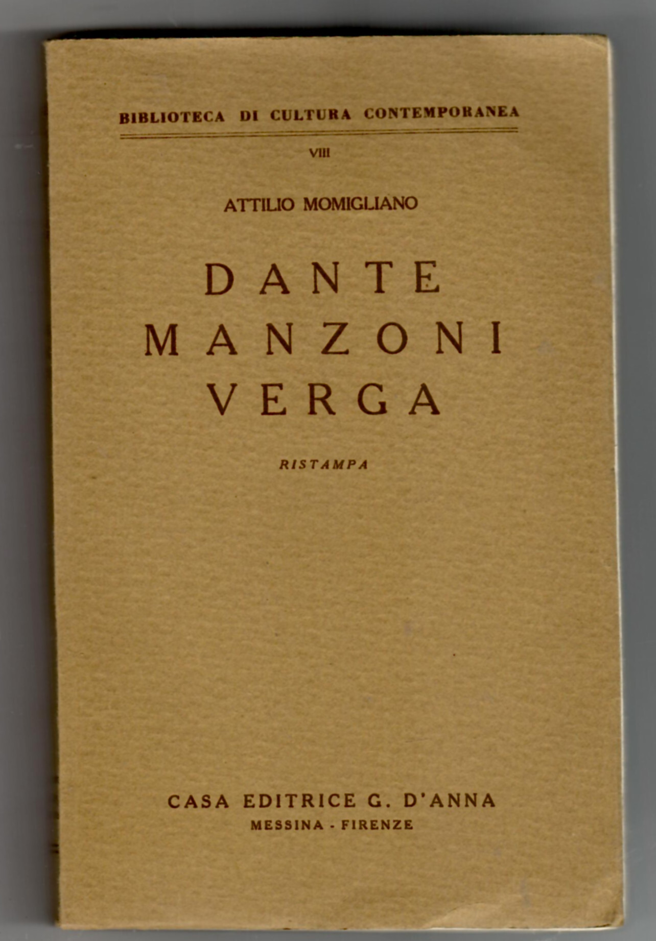 Dante Manzoni Verga