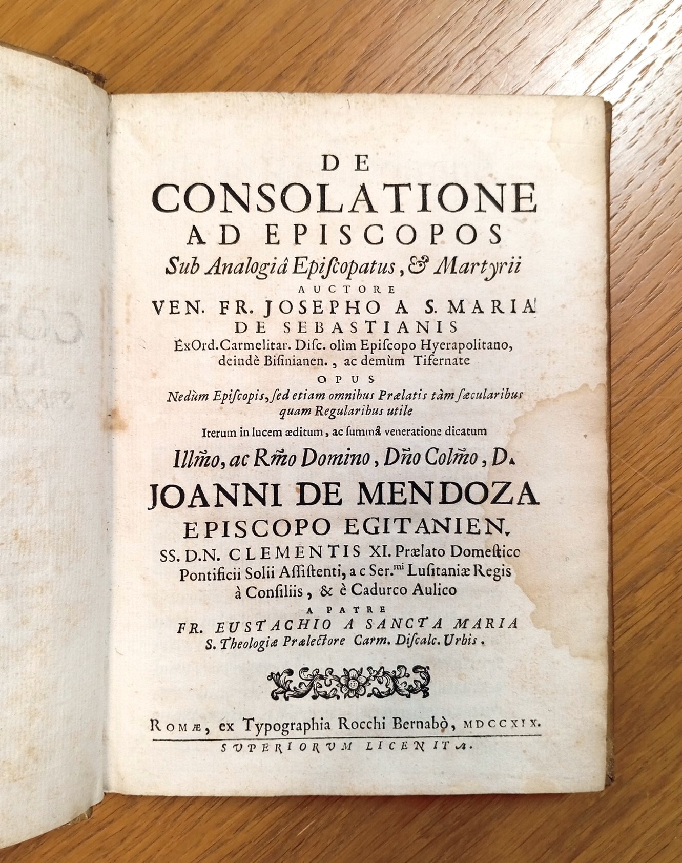 De consolatione ad episcopos sub analogia episcopatus, &amp; martyrii ... …