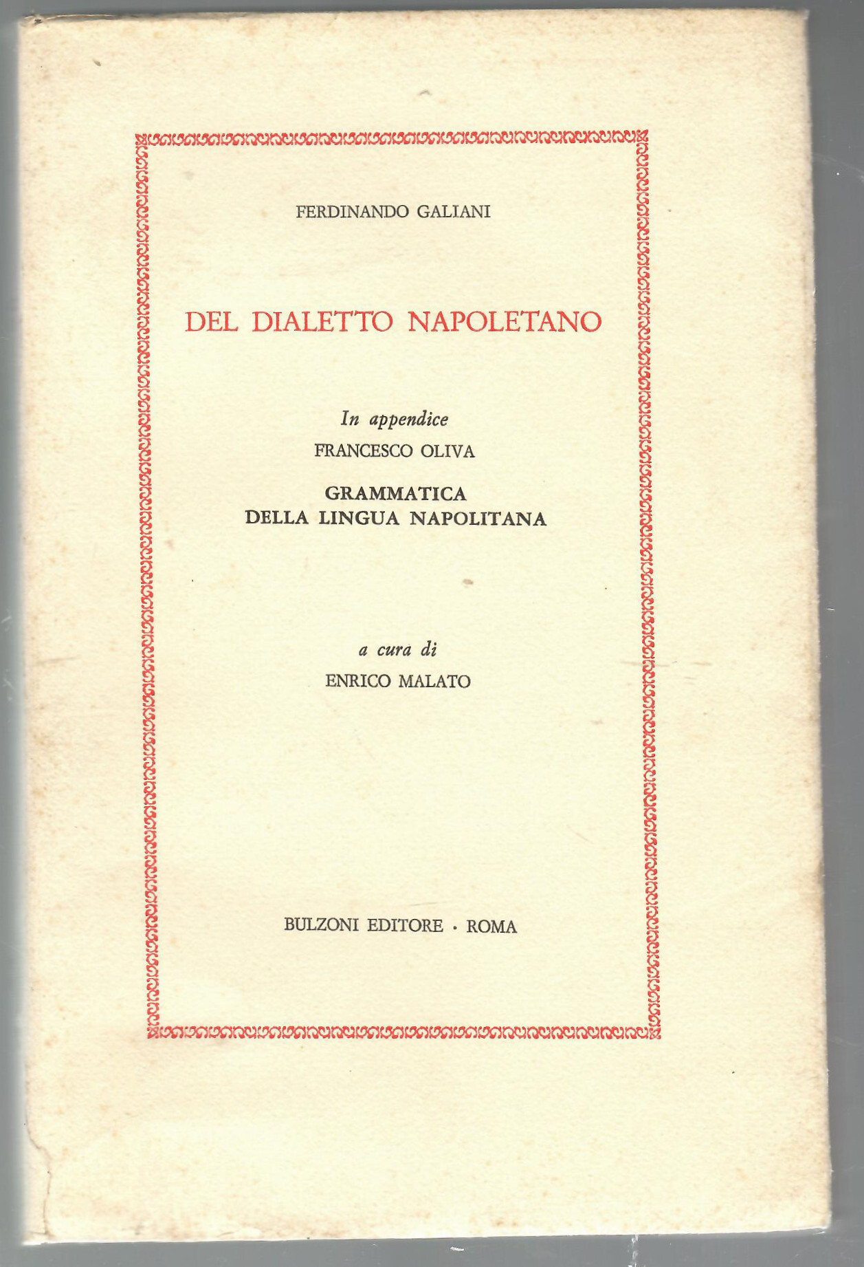 Del Dialetto Napoletano