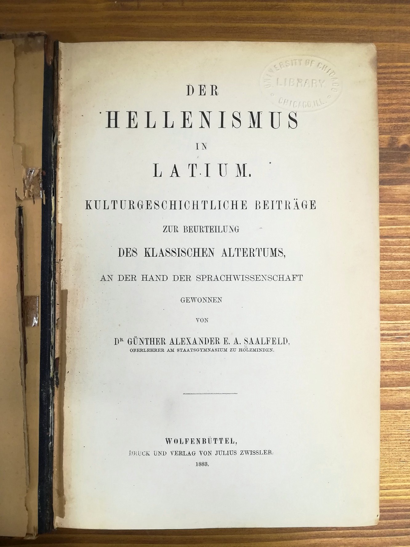 Der Hellenismus in Latium. Kulturgeschichtliche Beiträge zur Beurteilung des klassischen …
