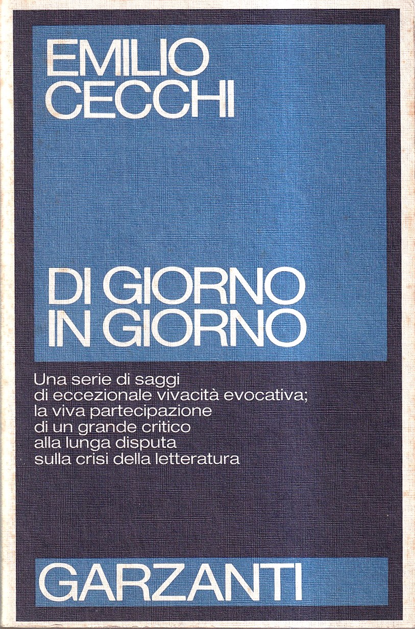 Di Giorno in Giorno. Note di Letteratura italiana contemporanea (1945-1954)