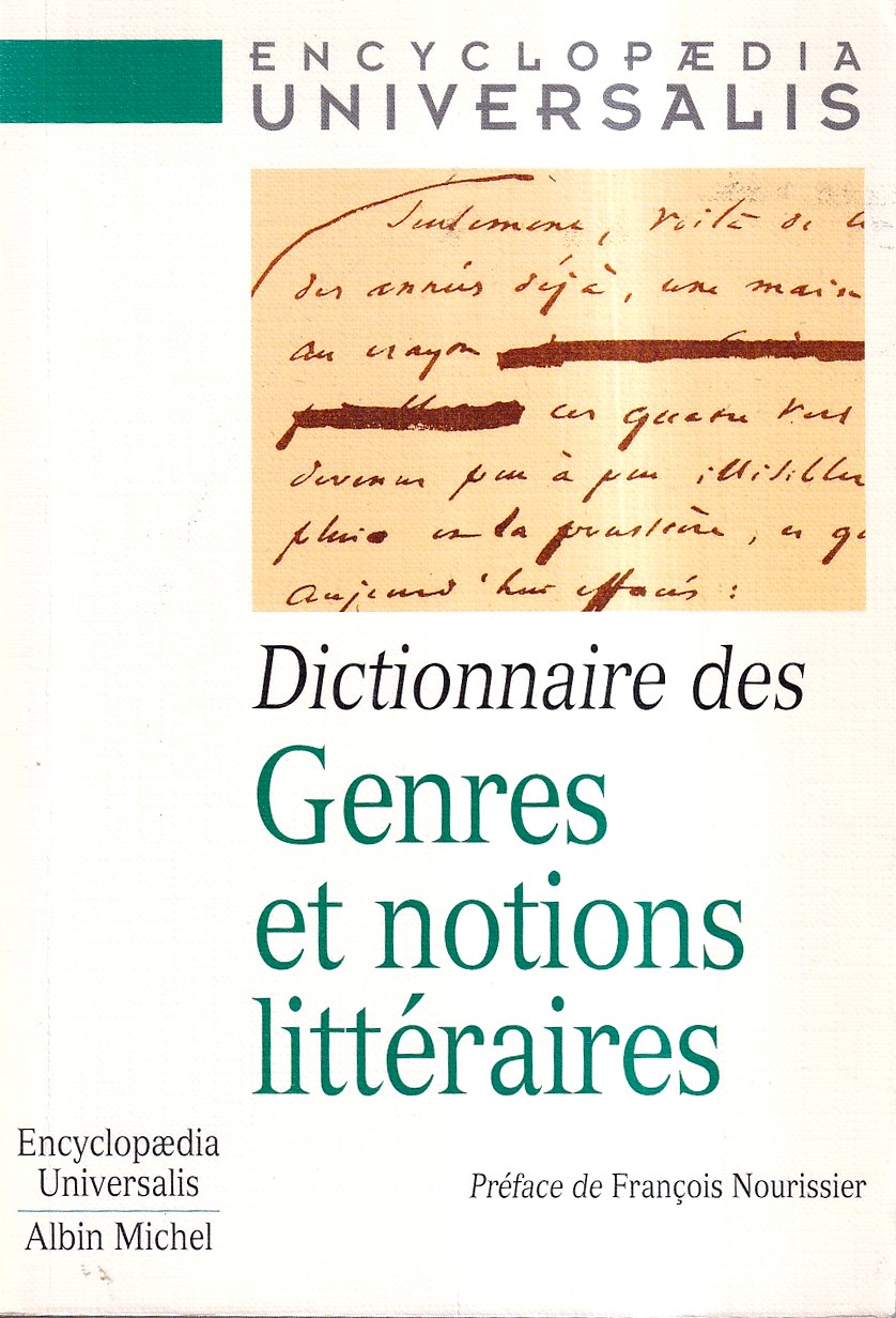 Dictionnaire des genres et notions Littéraires