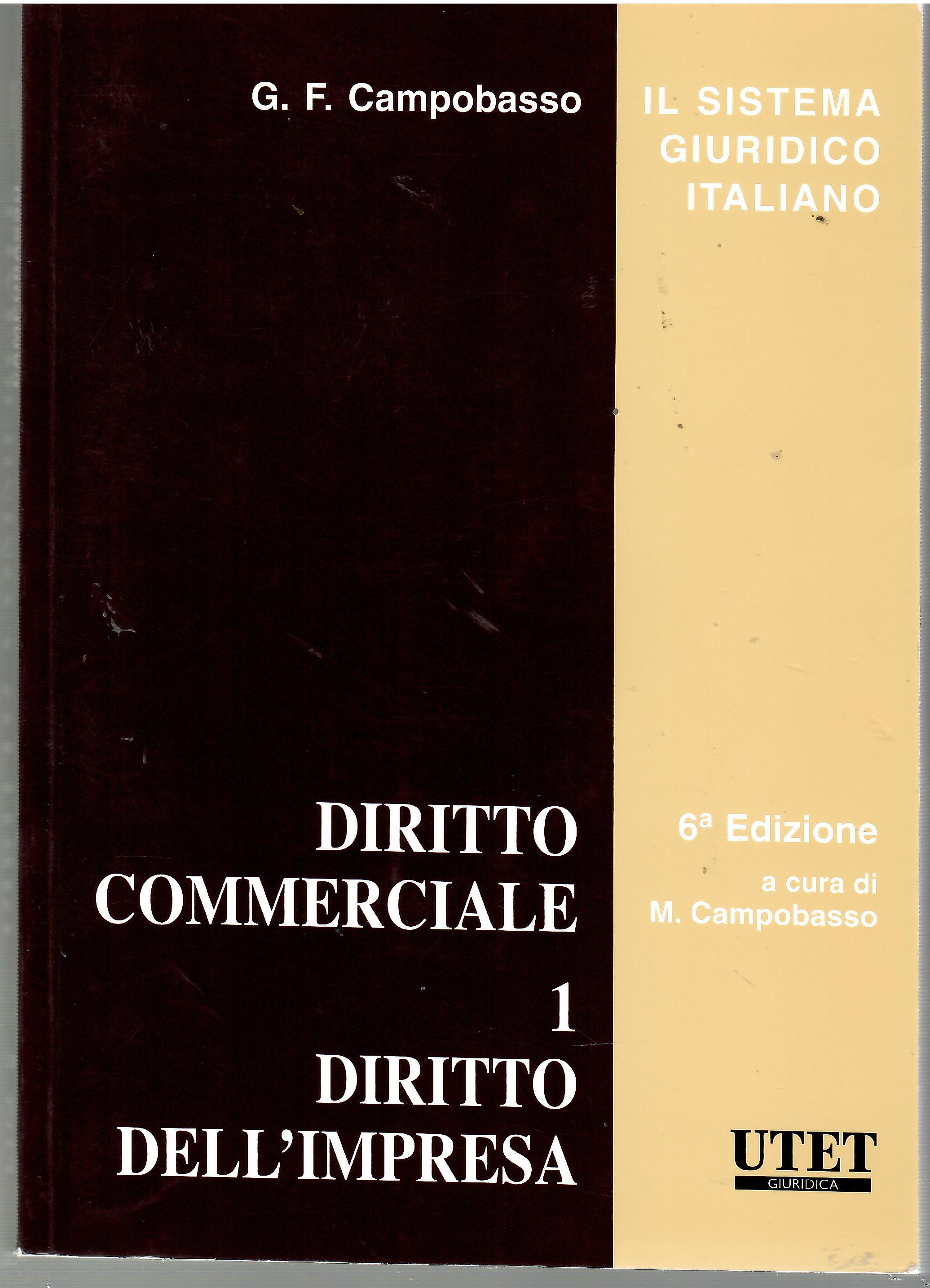 Diritto Commerciale 1 Diritto Dell'impresa