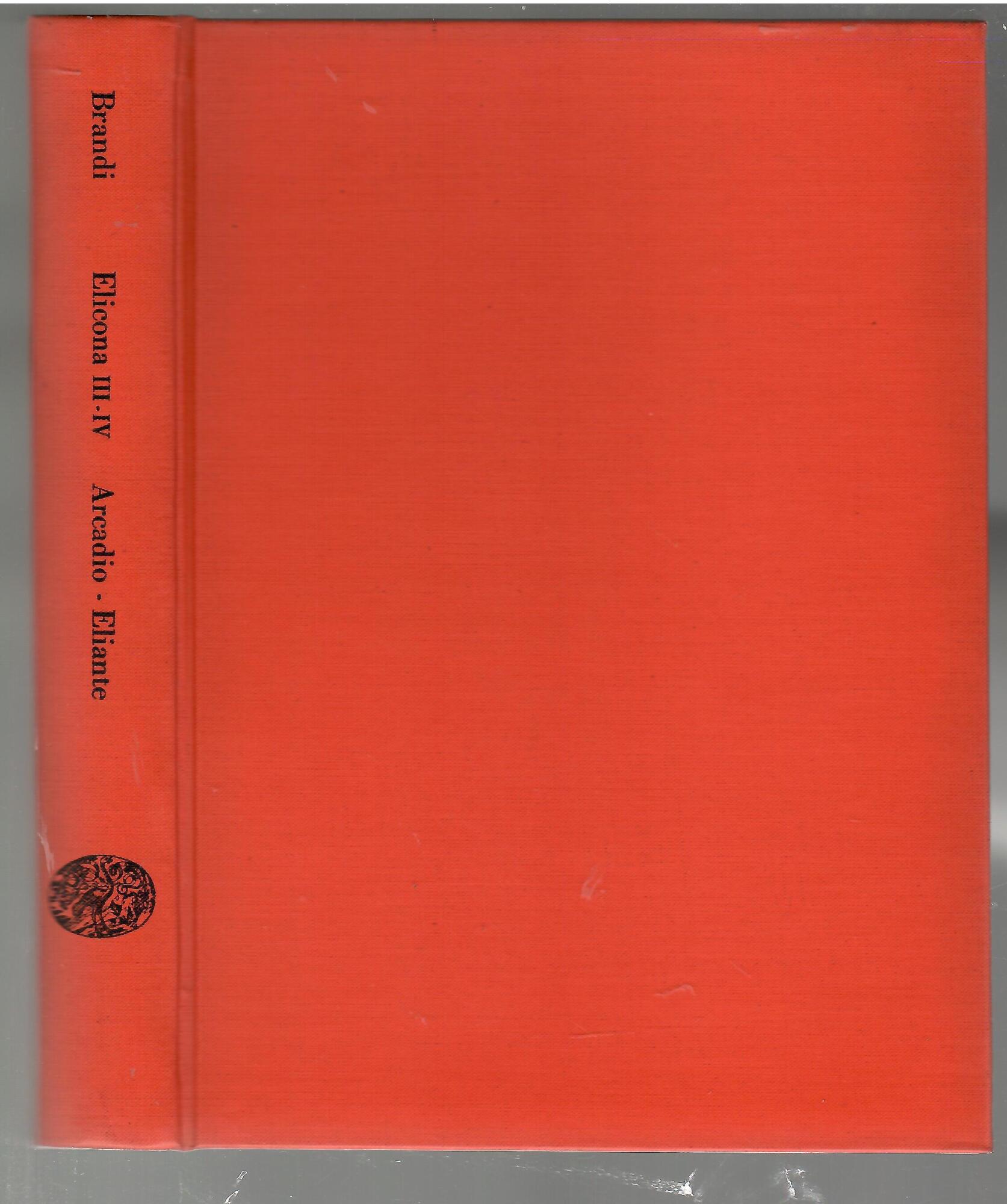 Elicona. 3-4, Arcadio o della Scultura; Eliante o della Architettura