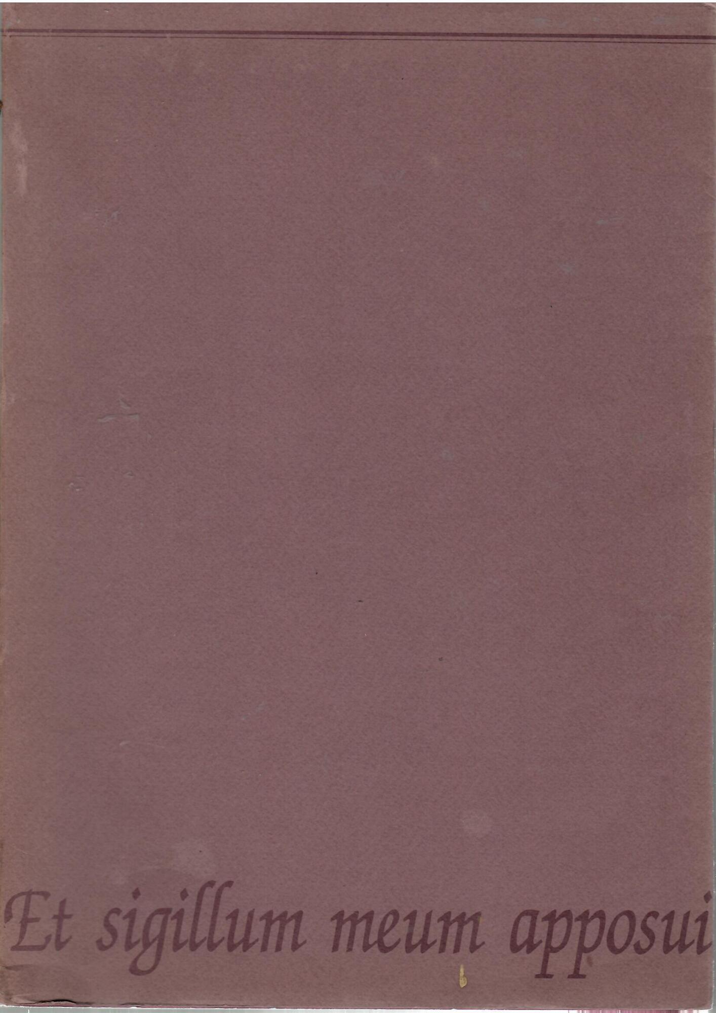 Et sigillum meum apposui : il sigillo nella diplomatica e …