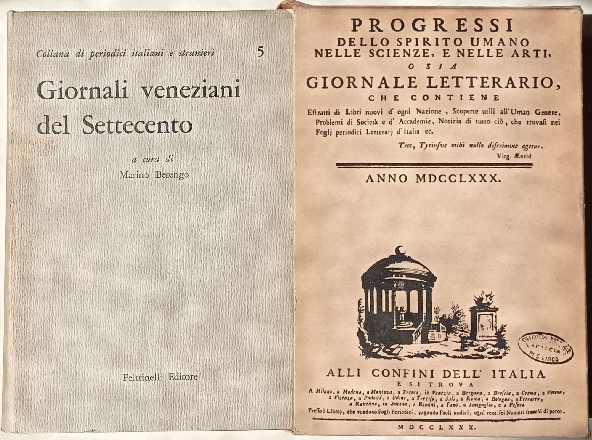 Giornali veneziani del Settecento