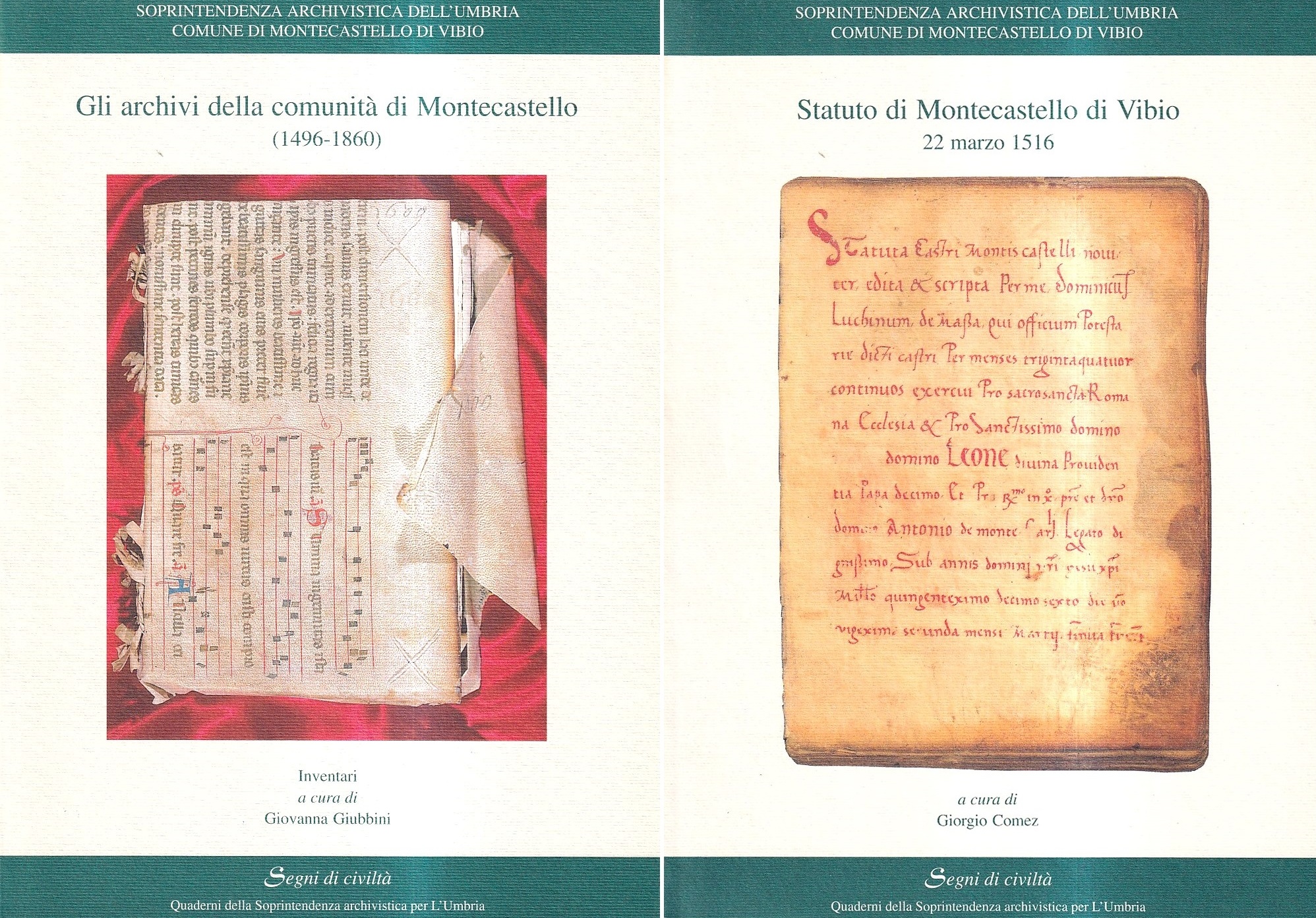 Gli archivi della comunità di Montecastello - Statuto di Montecastello …