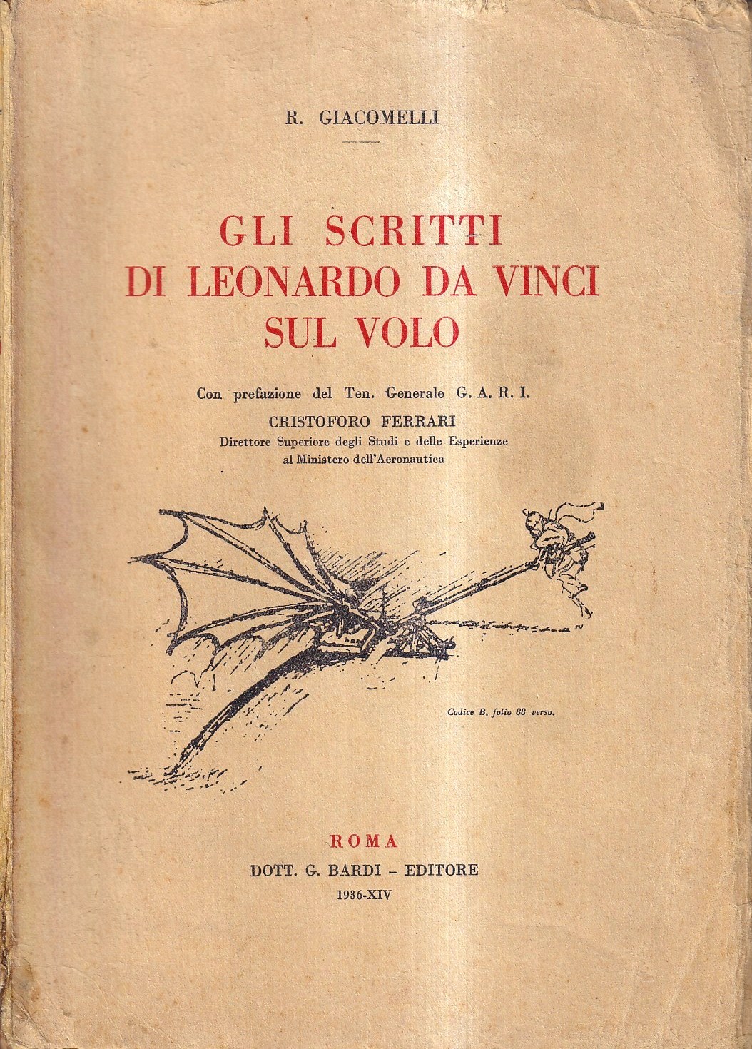 Gli scritti di Leonardo da Vinci sul volo