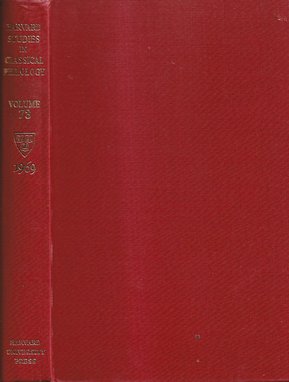 Harvard Studies in Classical Philology - Volume 73