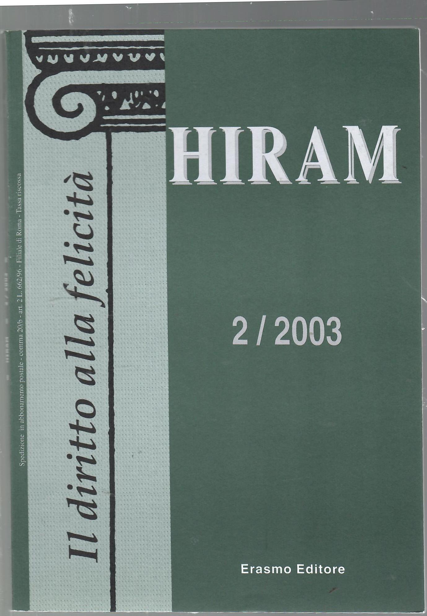 Hiram Rivista del Grande Oriente d'Italia 2/2003