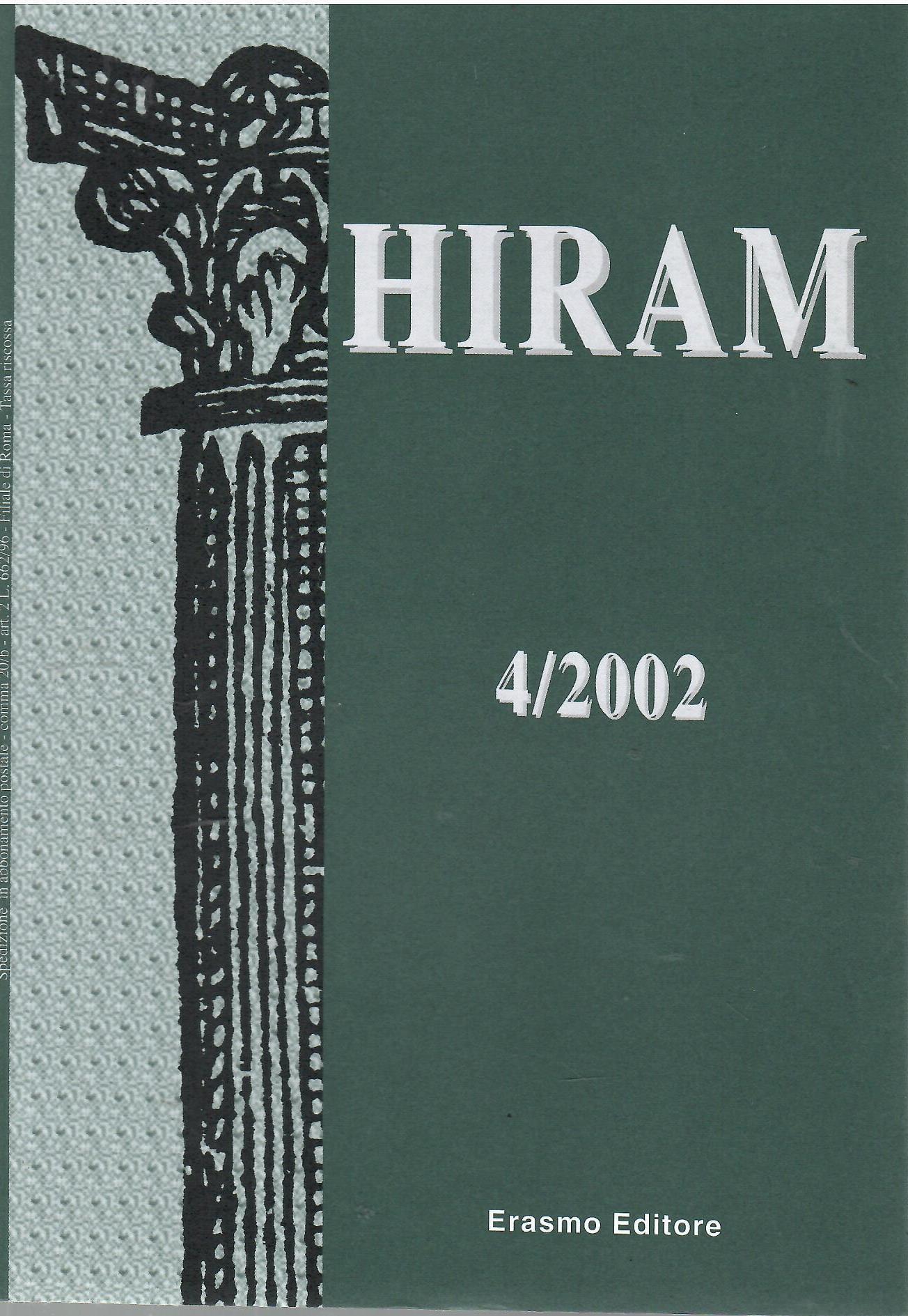 Hiram Rivista del Grande Oriente d'Italia 4/2002