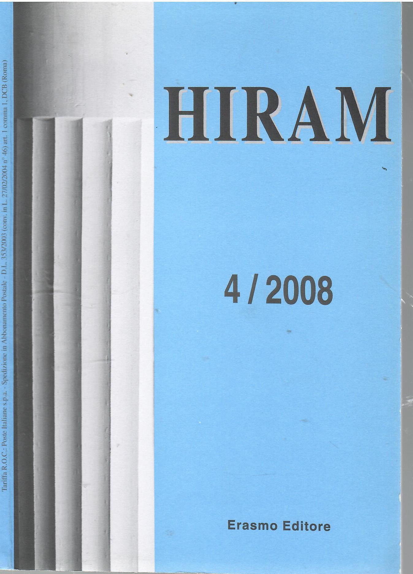 Hiram Rivista del Grande Oriente d'Italia 4/2008