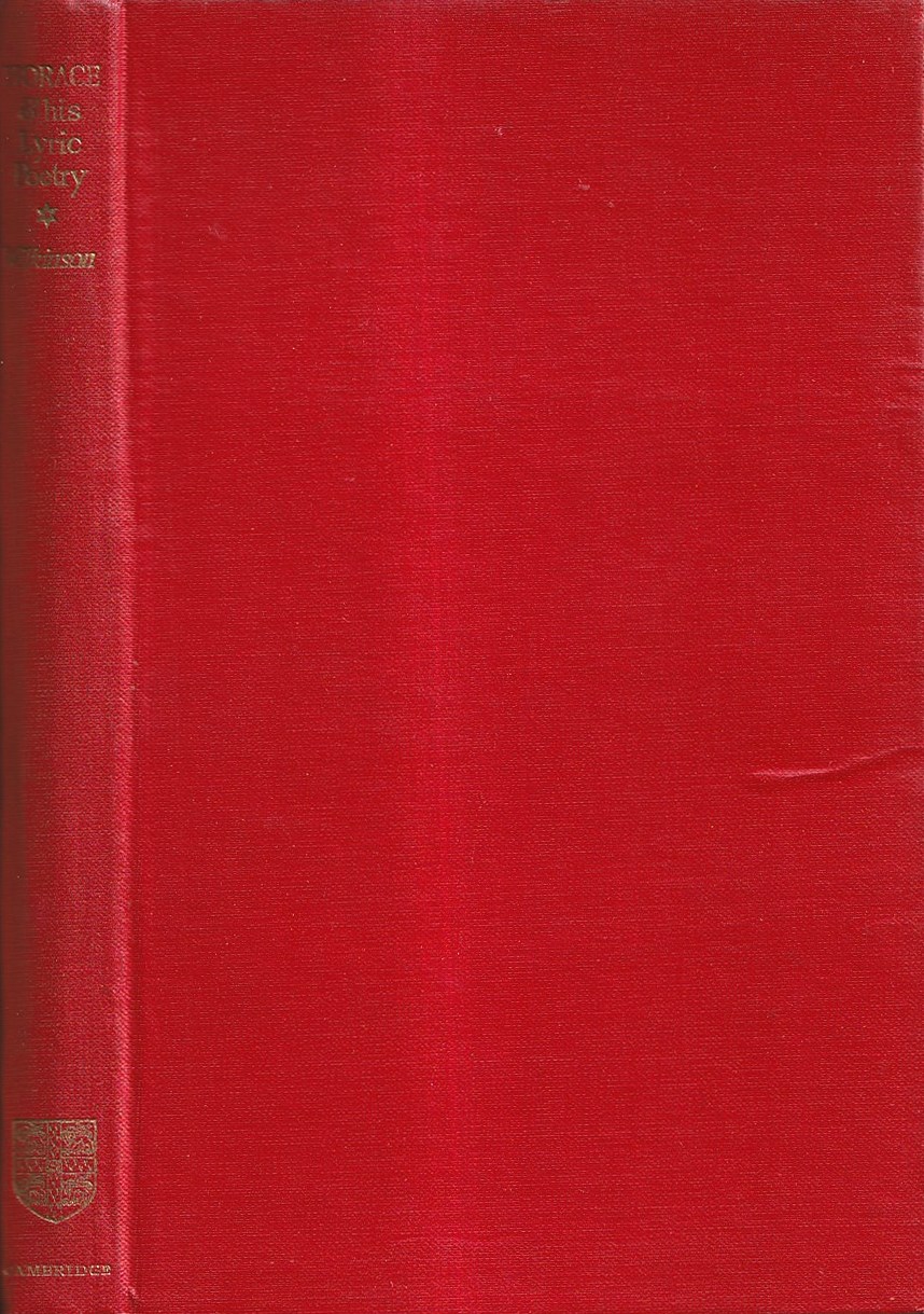 Horace and His Lyric Poetry