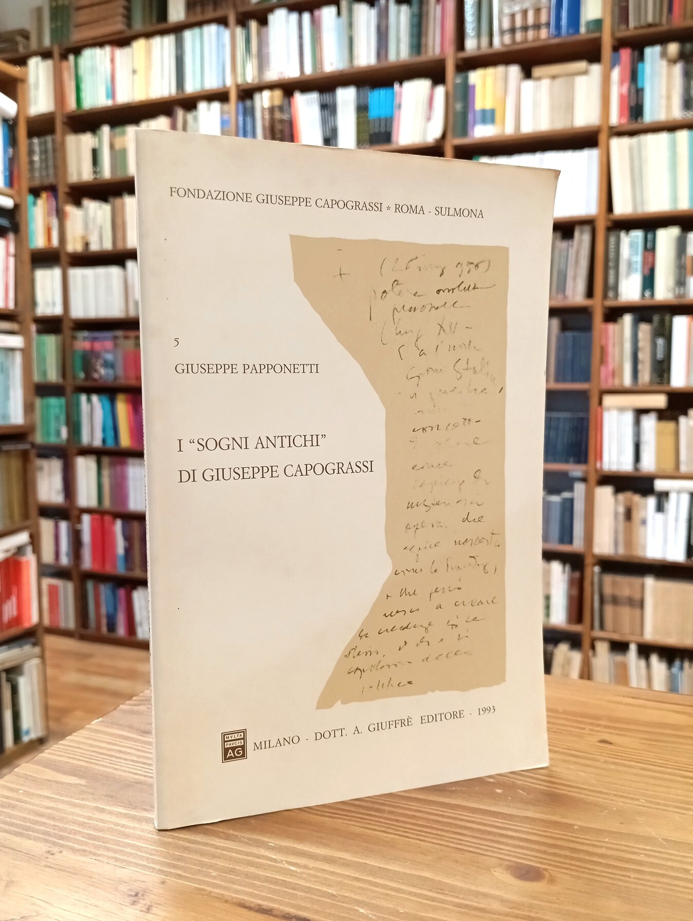 I "sogni antichi" di Giuseppe Capograssi. Antologia dai "Pensieri a …