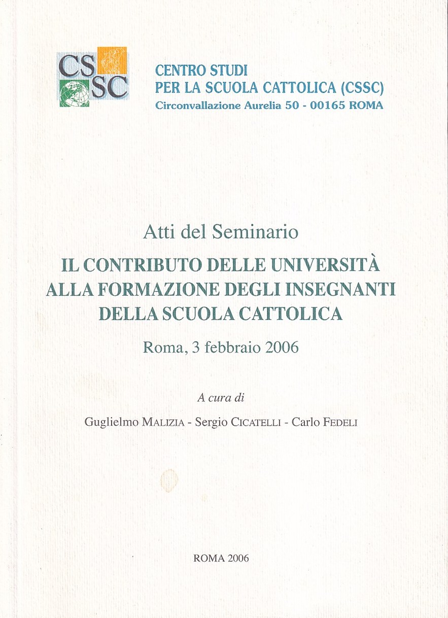 Il Contributo Delle università Alla Formazione Degli Insegnanti Della Scuola …