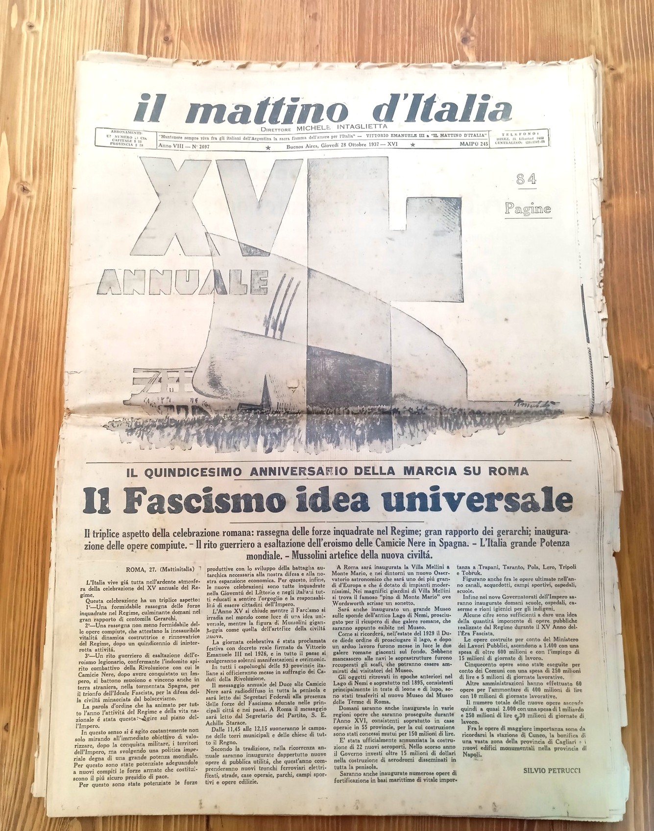 Il Mattino d'Italia - anno VIII, n. 2697. Buenos Aires, …