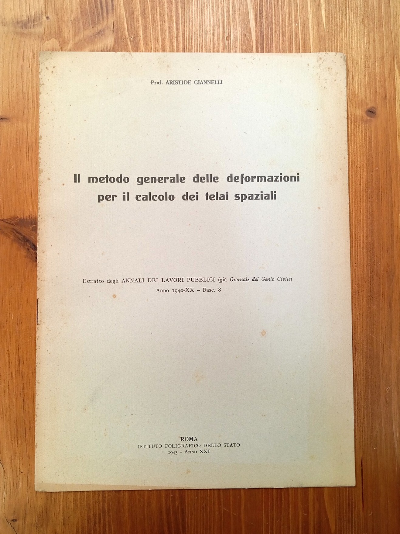 Il metodo generale delle deformazioni per il calcolo dei telai …
