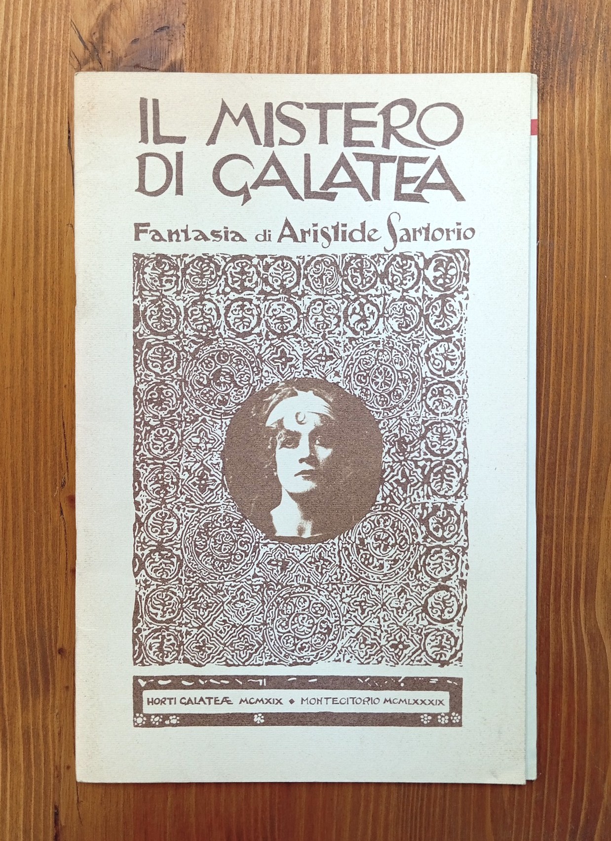 Il mistero di Galatea. Fantasia di Aristide Sartorio