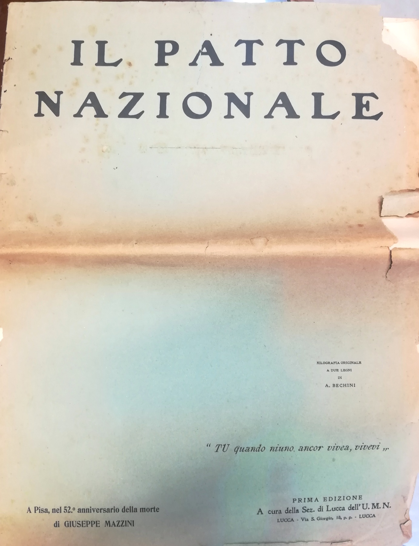 Il Patto Nazionale - A Pisa, nel 52^ anniversario della …