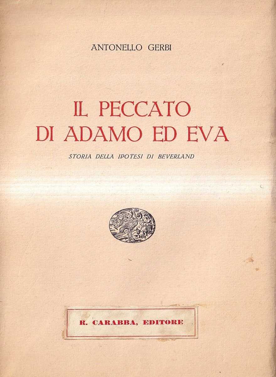 Il peccato di Adamo e Eva. Storia della ipotesi di …