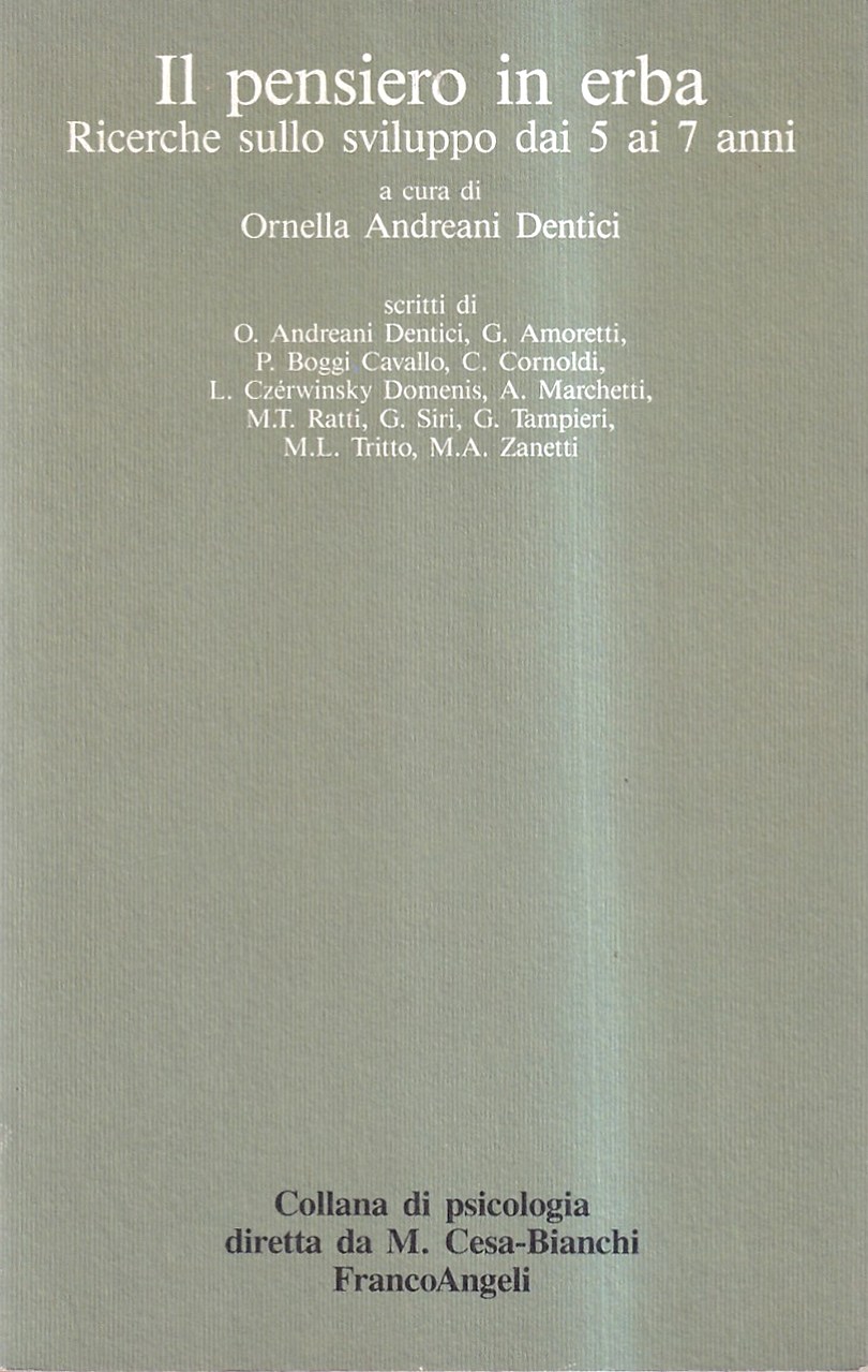 Il pensiero in erba. Ricerche sullo sviluppo dai 5 ai …