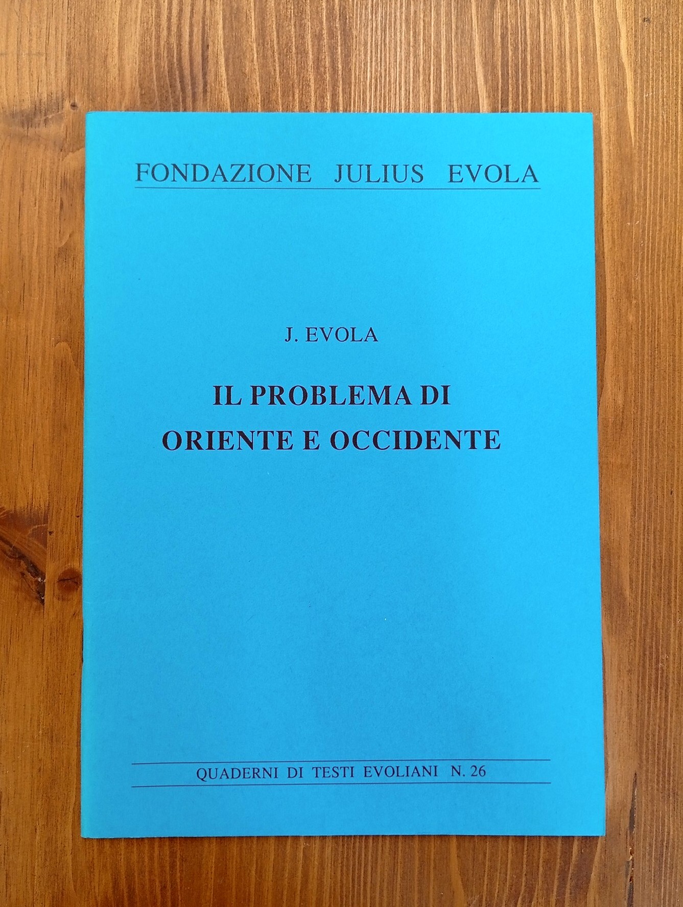 Il problema di Oriente e Occidente