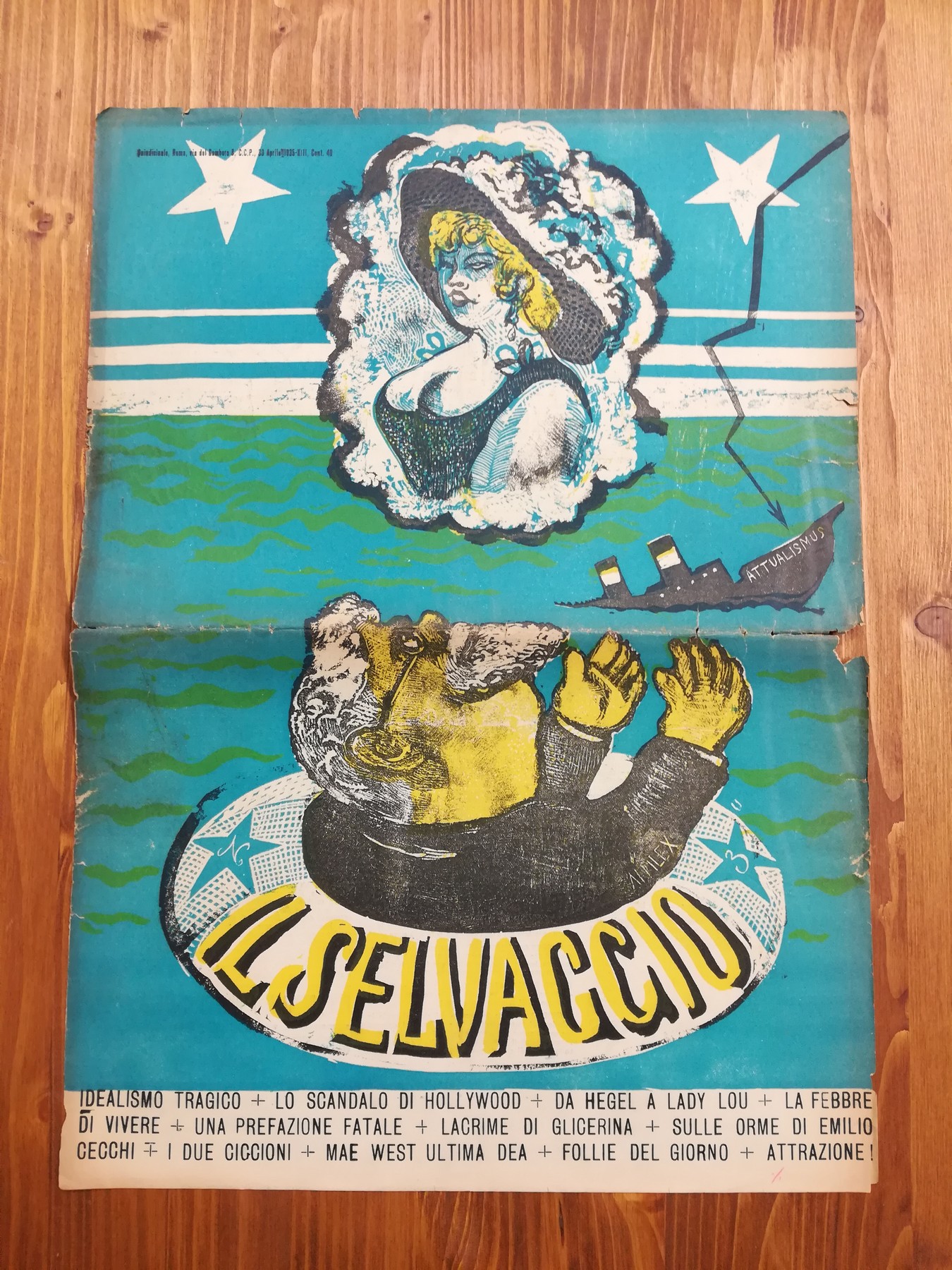 Il Selvaggio. Quindicinale - 30 aprile 1935-XIII (solo copertina)