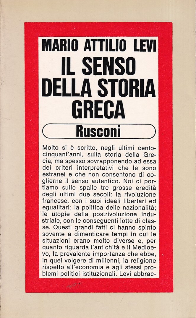 Il senso della storia Greca