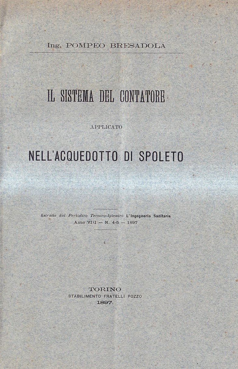 Il sistema del contatore applicato nell'acquedotto di Spoleto