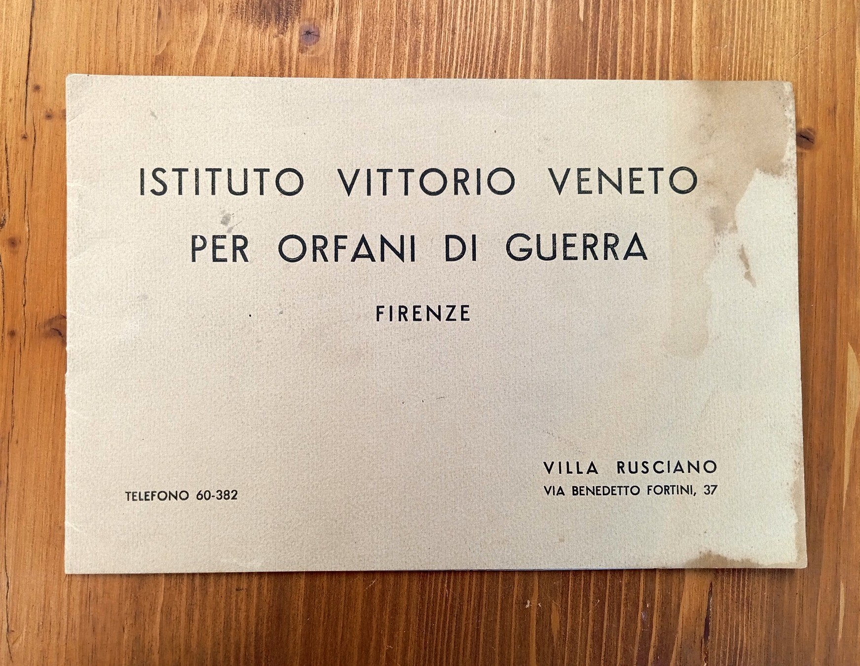 Istituto Vittorio Veneto per orfani di guerra - Firenze