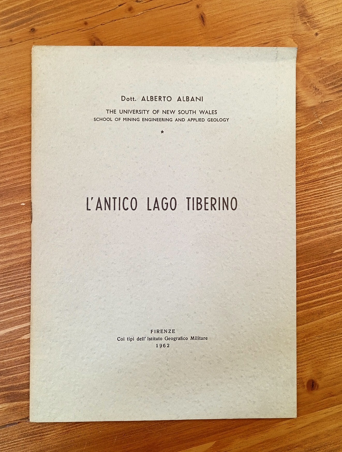 L'antico lago Tiberino