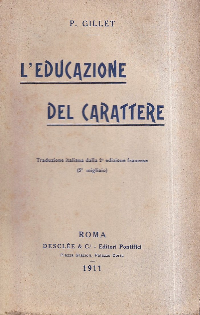 L'educazione del carattere