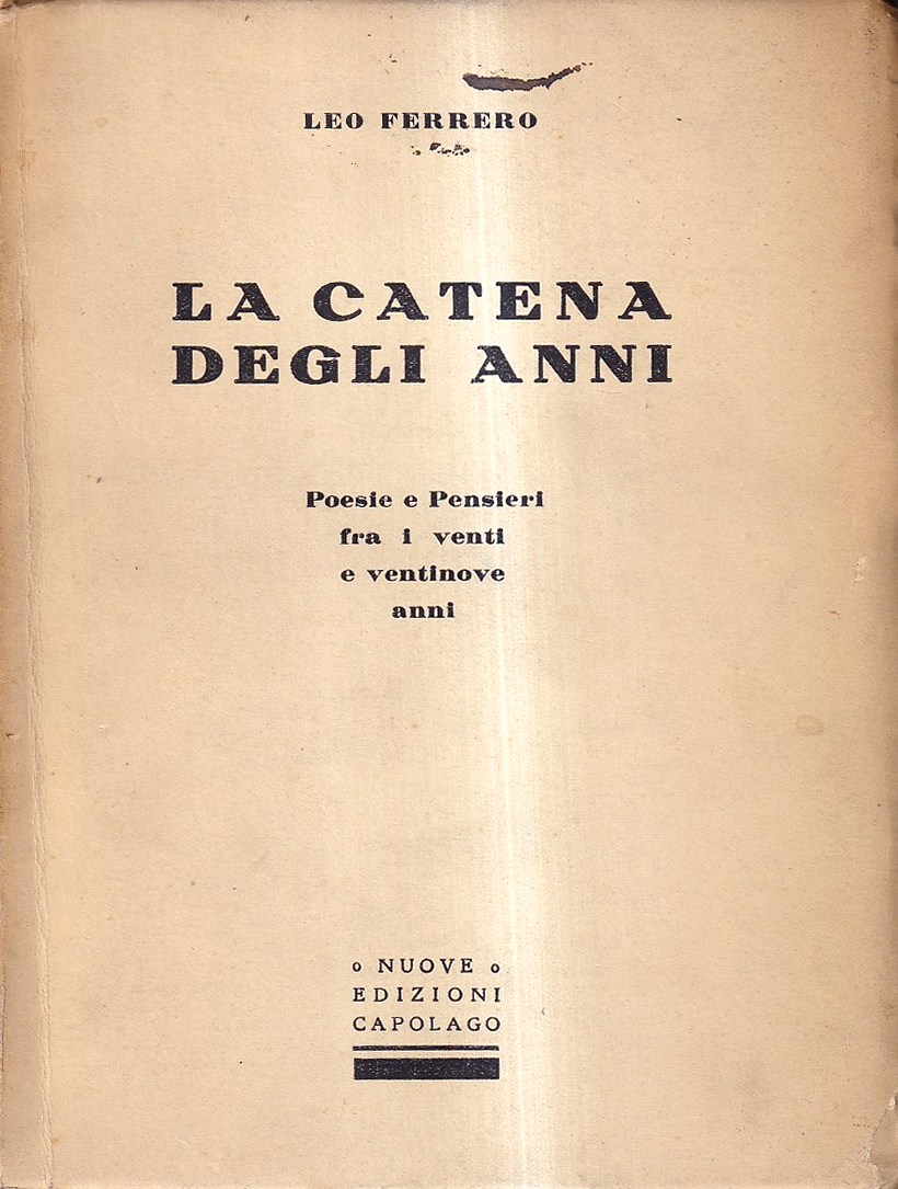 La catena degli anni. Poesie e pensieri fra i venti …