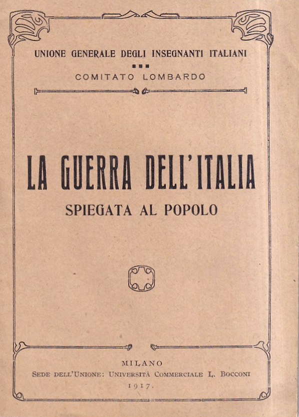 La guerra dell'Italia spiegata al popolo