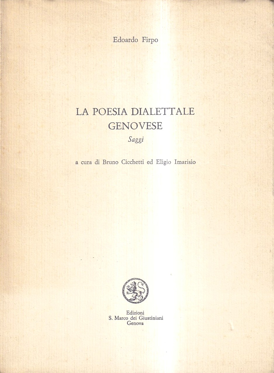 La poesia dialettale genovese. Saggi