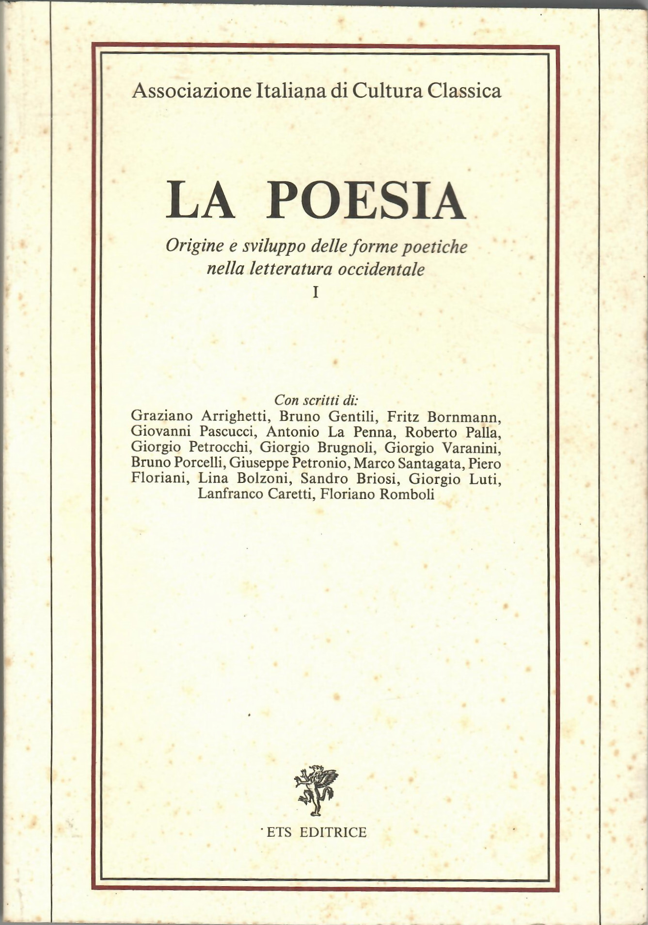 La poesia. Origine e sviluppo delle forme poetiche nella letteratura …