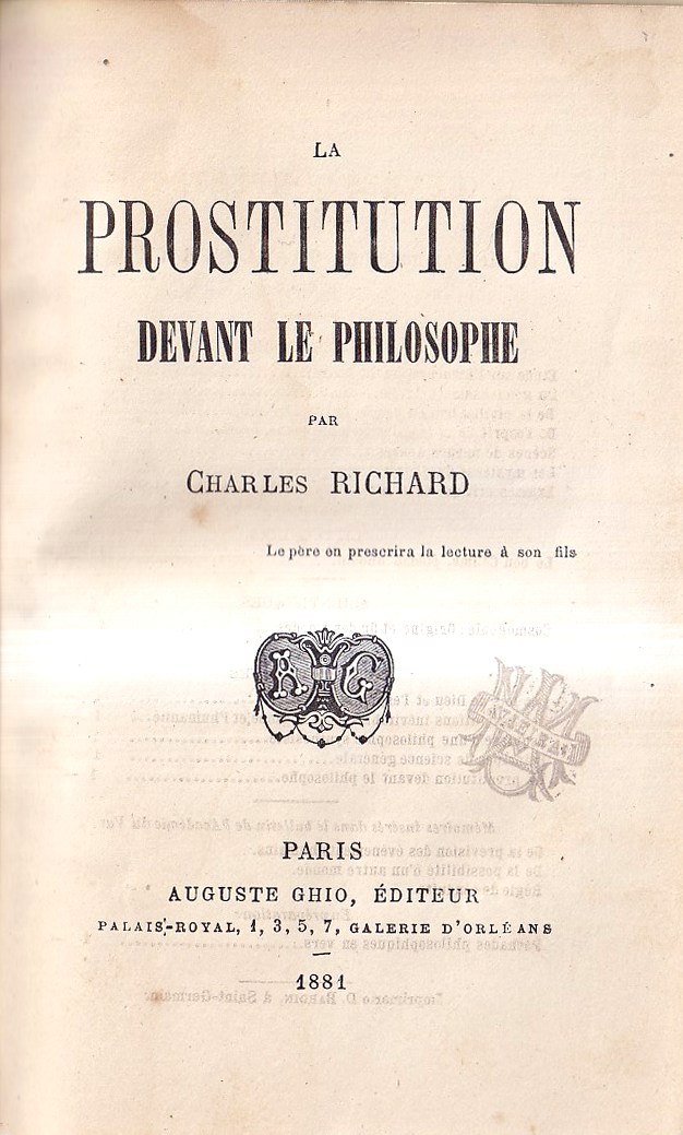 La prostitution devant le philosophe