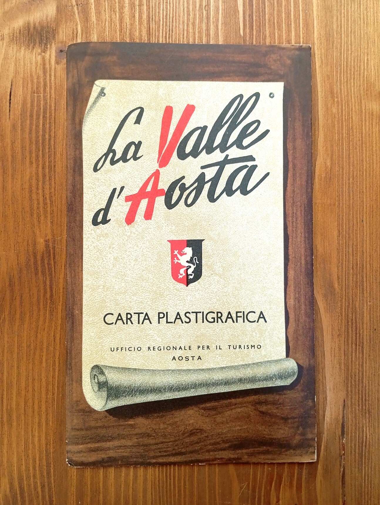La Valle d'Aosta. Carta plastigrafica