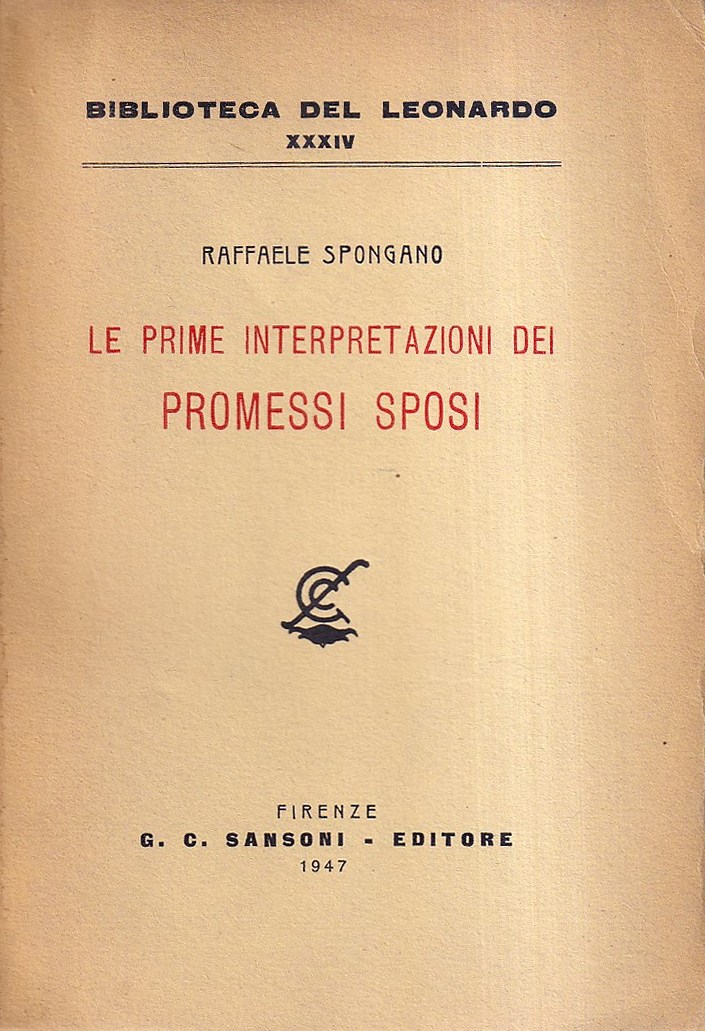 Le Prime Interpretazioni Dei Promessi Sposi