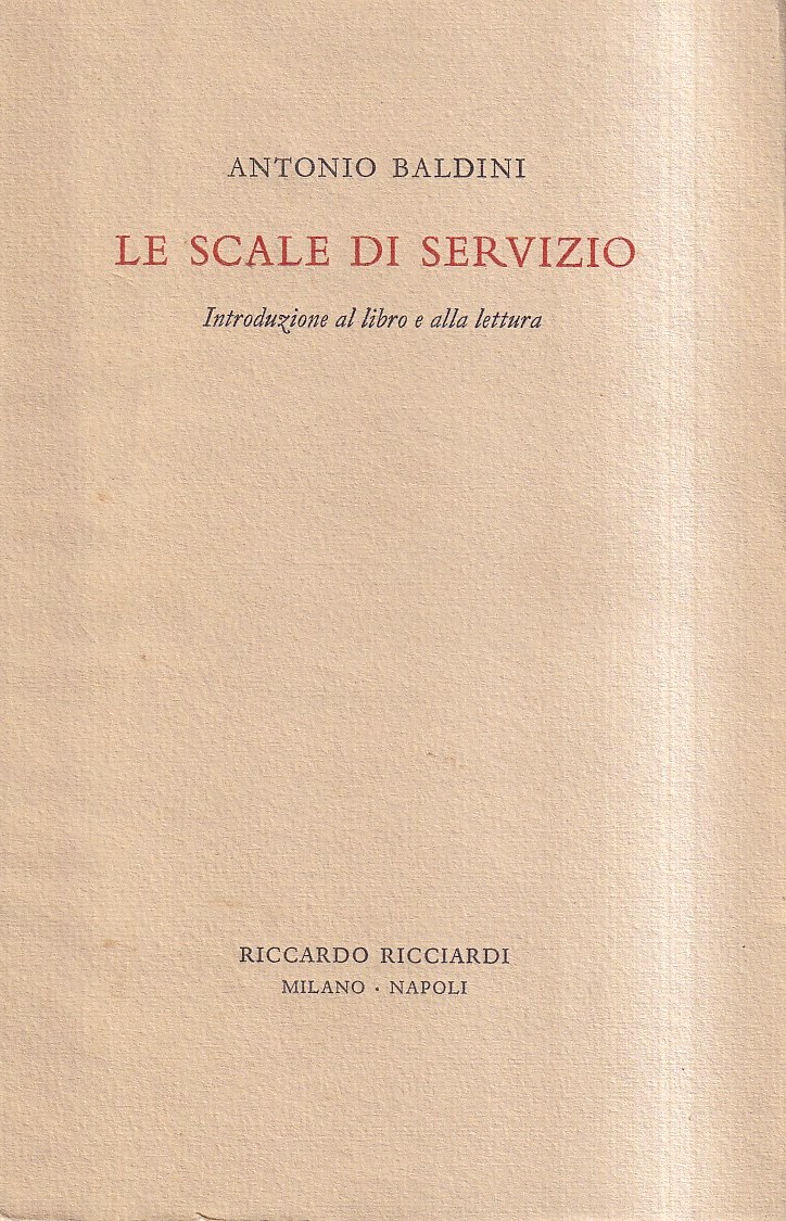 Le scale di servizio. Introduzione al libro e alla lettura