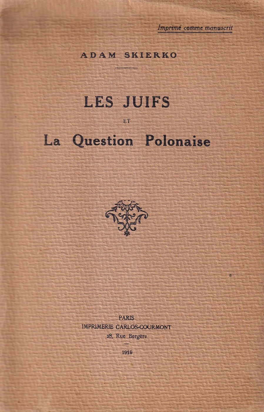 Les Juifs et la question polonaise