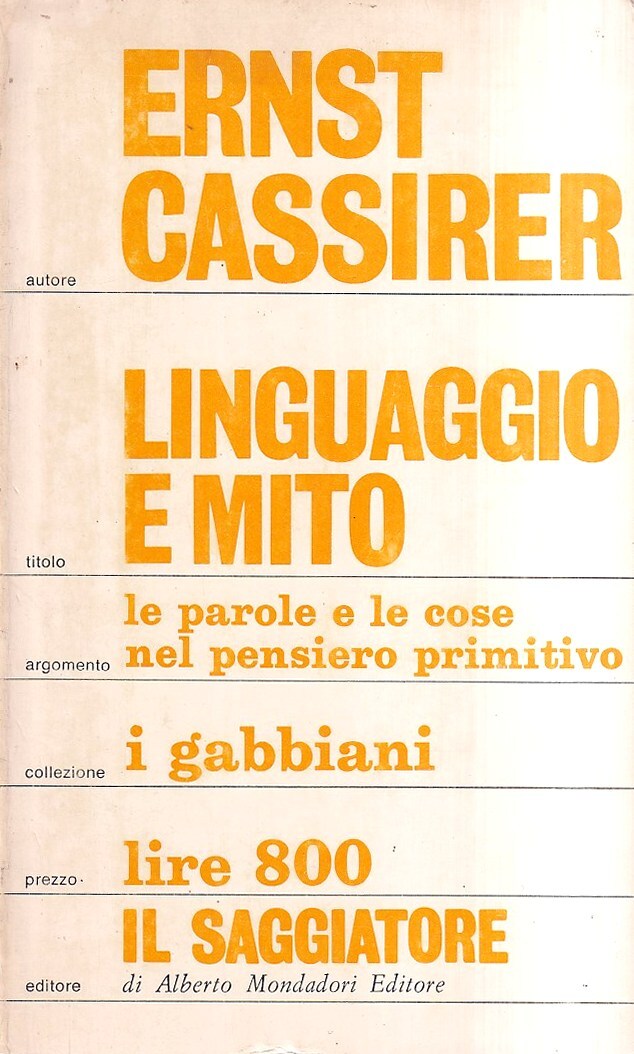 Linguaggio e mito. Le parole e le cose nel pensiero …