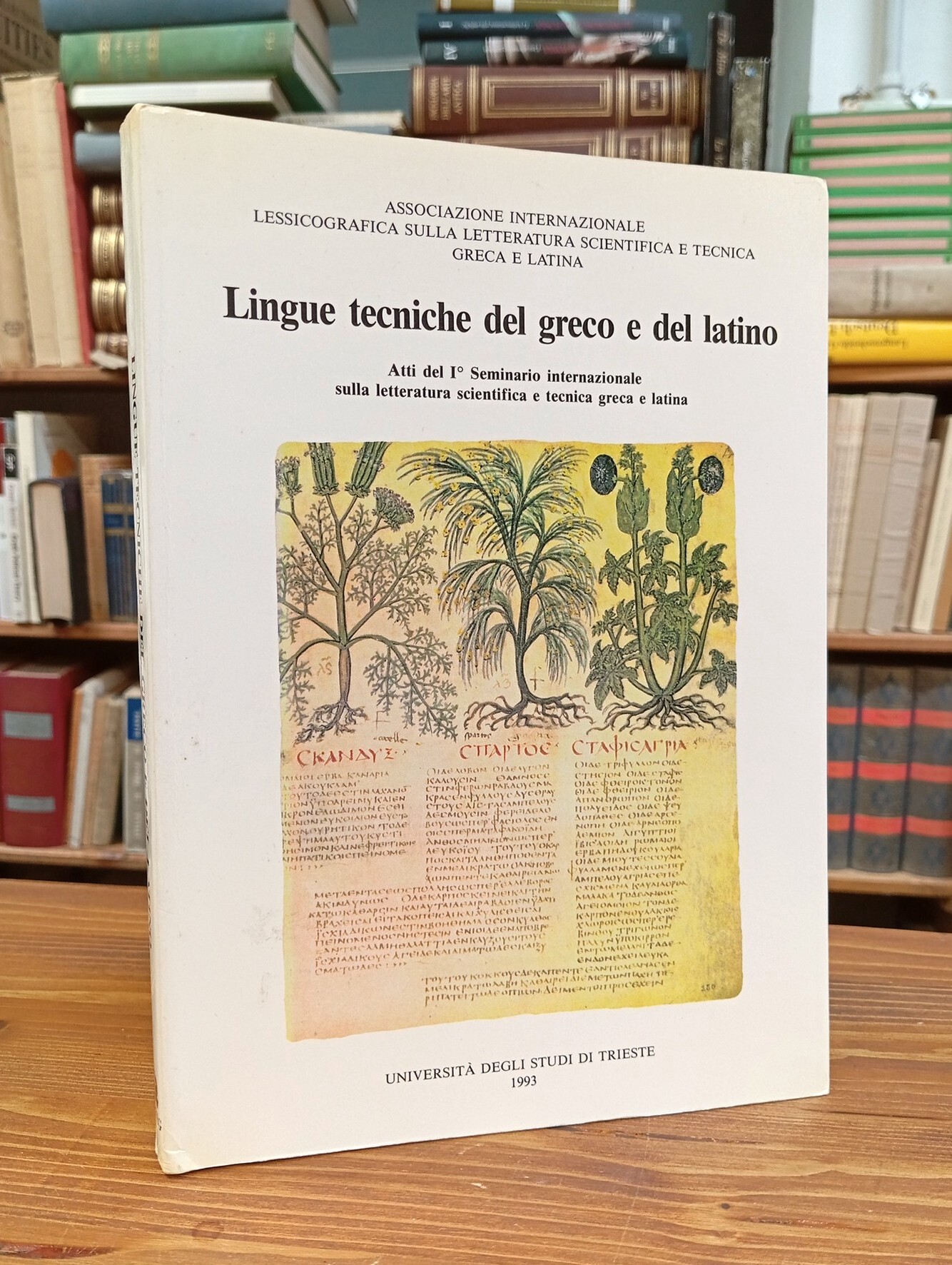Lingue tecniche del greco e del latino. Atti del I^ …