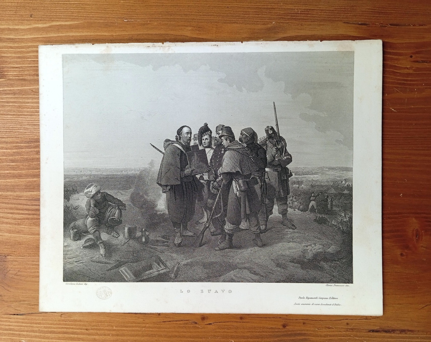 Lo zuavo [incisione]