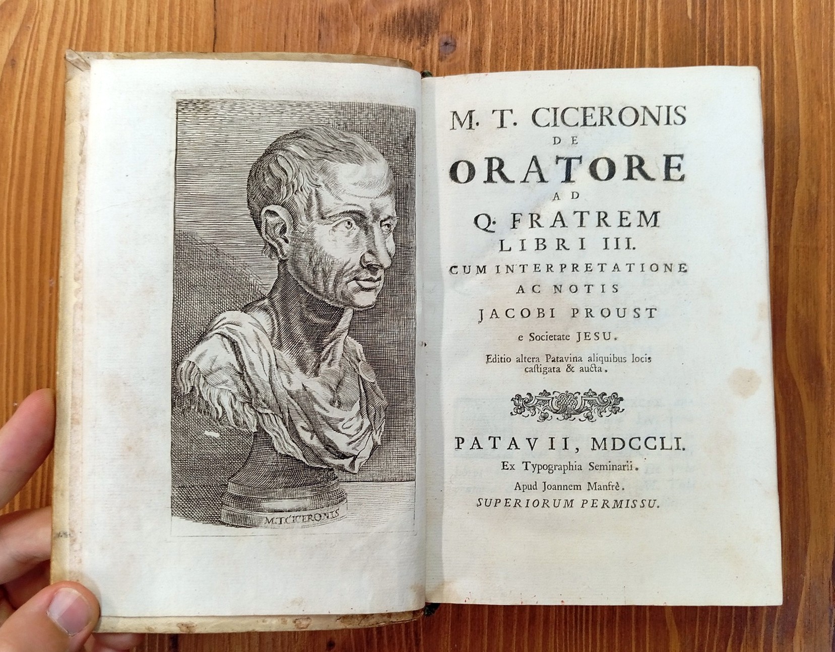 M. T. Ciceronis De Oratore. Ad Quintum fratrem libri III …