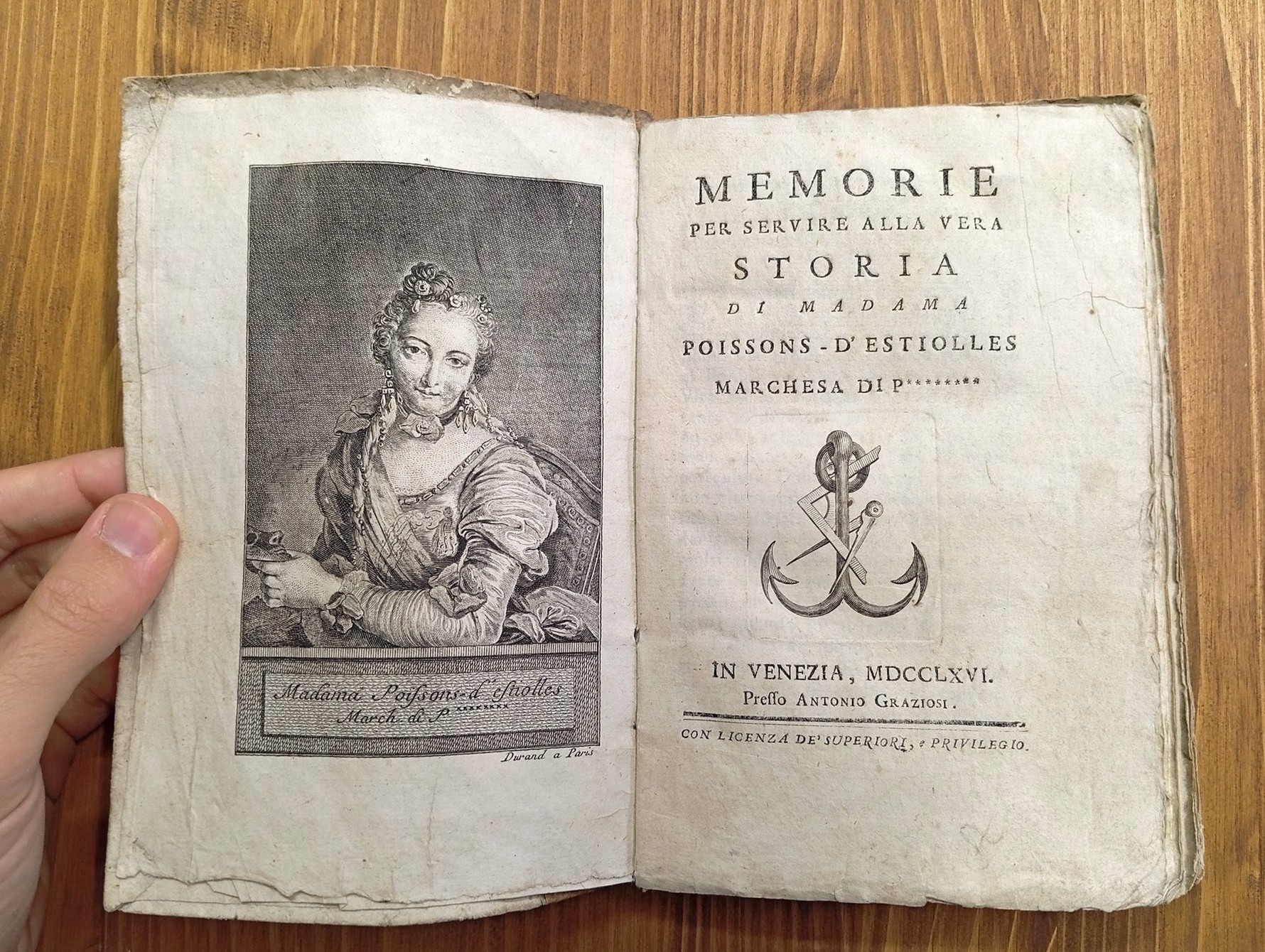 Memorie per servire alla vera storia di madama Poissons-d'Estiolles, Marchesa …